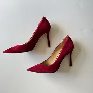 Sam Edelman red suede pumps